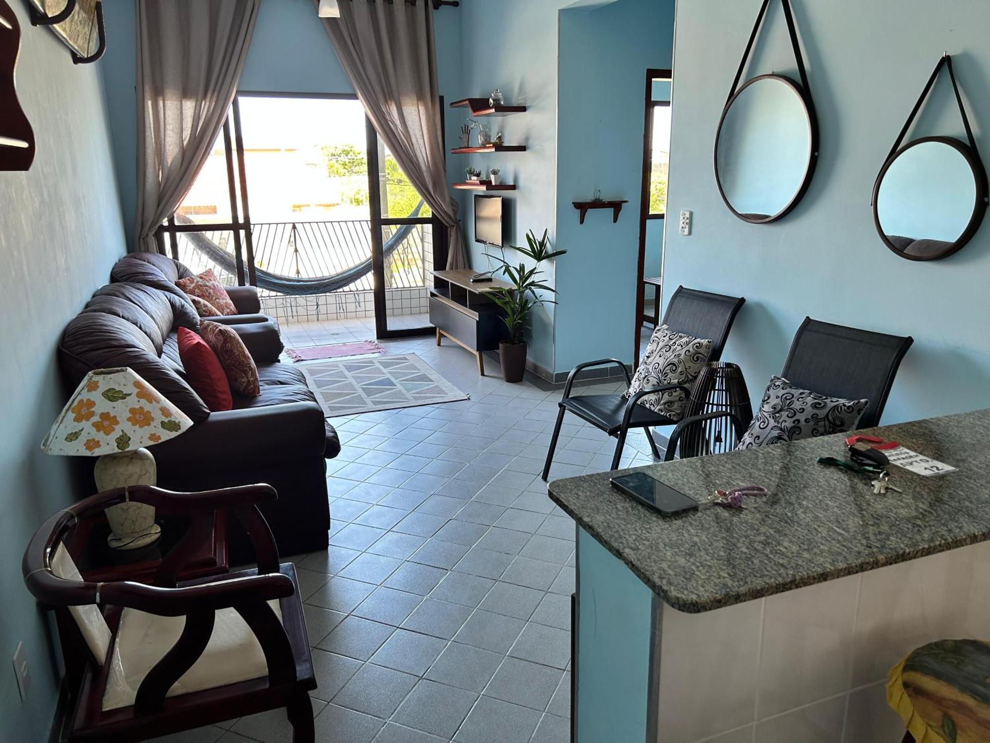 MongaguáAp Beira-Mar Com Wi-Fi E Garagemアパートメント 部屋 写真